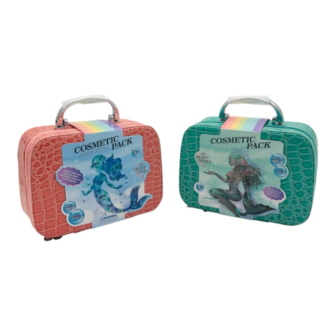 Set Machiaj pentru Copii Cosmetic Pack, Trusa Cosmetice cu Accesorii, 3 Culori Disponibile, 19.5×14×7.5cm  [2]