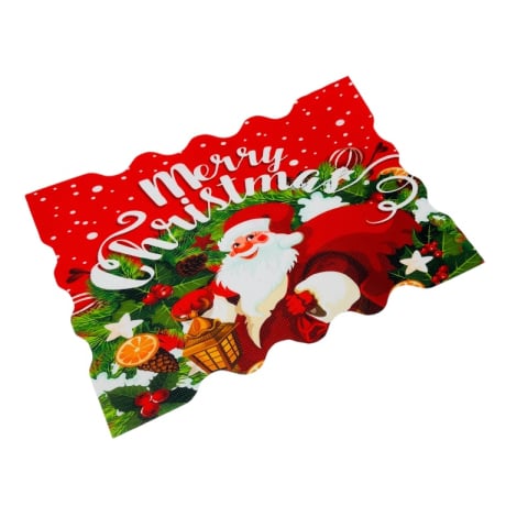Naproane Craciun Merry Christmas cu Mos Craciun 1buc–  model festiv, 45x30 cm [2]