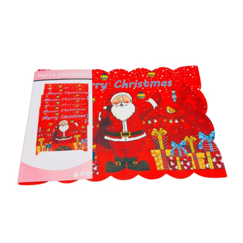 Naproane Craciun Merry Christmas cu Mos Craciun 1buc –  model festiv, 45x30 cm [1]