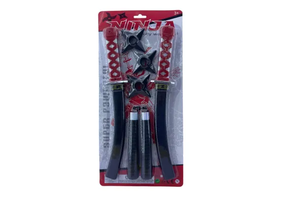 Jucarii, Copii & Bebe - Set Ninja de jucarie, Super Powerfull, 46×22cm, +3ani,  