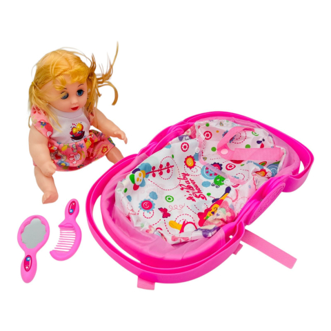 Set papusa cu scaunele auto si accesorii, 45×24cm, +3ani,   [3]