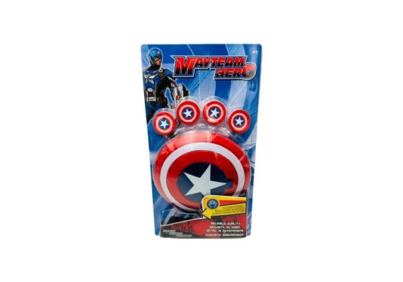 Arme de jucarie - Set scut lansator de discuri, super hero, 