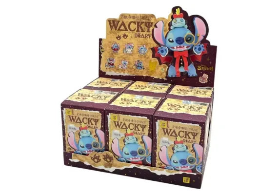 Jucarii de plus - Set Stitch Wacky Diary 2.0 Top Toy Surprise Box 6 Buc Display Blind Box +-25CM