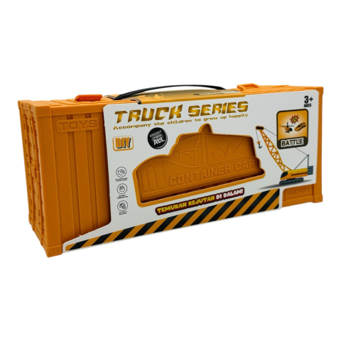 Set Tematic, Container Constructii Truck Series - Vehicule, Cladire si Accesorii Intr-o Cutie Tematica  [3]