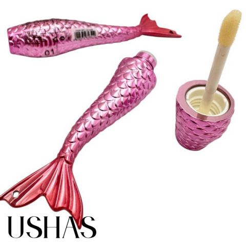 Shiny Lipgloss Ushas 01, 1.7g in forma de coada de sirena cu luciu intens si efect hidratant – 11cm – BaoBao [1]