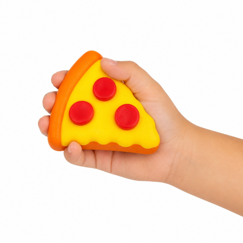 Squishy Antistres in forma de Pizza pentru Copii - Jucărie Moale și Elastică [1]