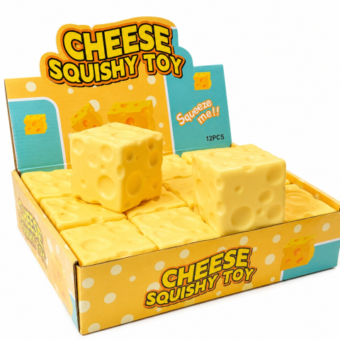 Jucarii antistres si senzoriale - Squishy Branzica Antistres Slow Rising 7cm Jucarie Senzoriala Moale si Relaxanta