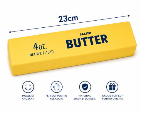Squishy Butter Slow Rising 23 cm - Jucărie Antistres Moale și Relaxantă pentru Copii și Adulți [2]