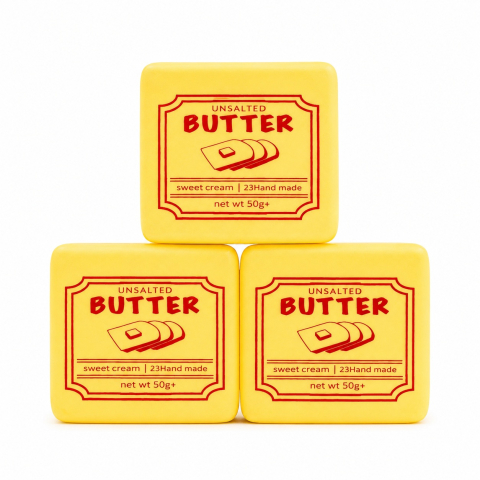 Jucarii antistres si senzoriale - Squishy Butter Slow Rising 7x7 cm - Jucărie Antistres Moale și Relaxantă pentru Copii