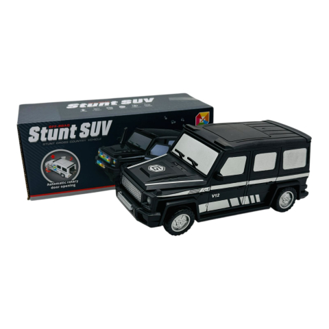 SUV Stunt 360° cu Lumini si Sunete, 18x10x8 cm - Masina de Cascadorii Interactive  [1]