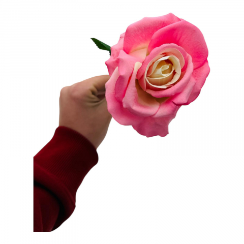 Idei de cadouri - Trandafir elegant artificial, 51cm, calitate superioara, rose