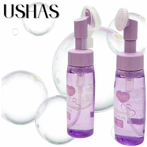 Ushas Cleansing Foam Grapes Bubble 240g – Spuma de Curatare si Masaj Facial cu Extract de Struguri, BaoBao [1]