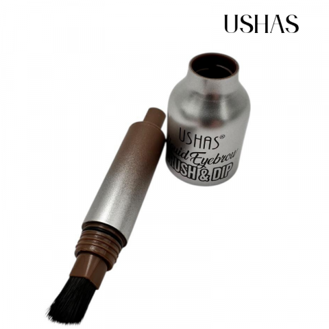 eyeliner&mascara - Ushas Liquid Eyebrow Brush & Dip 01, 1.5g – Gel lichid pentru sprancene, aplicare precisa, BaoBao