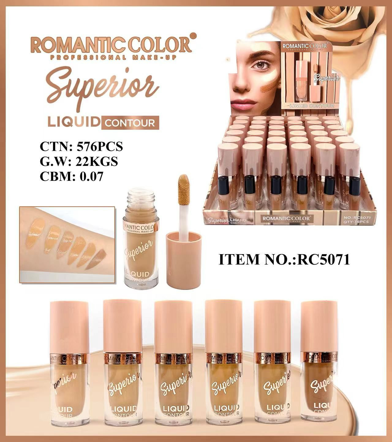 Contur Lichid Romantic Color Superior - Definire, Sculptare, Rezistenta Indelungata 02- Sand