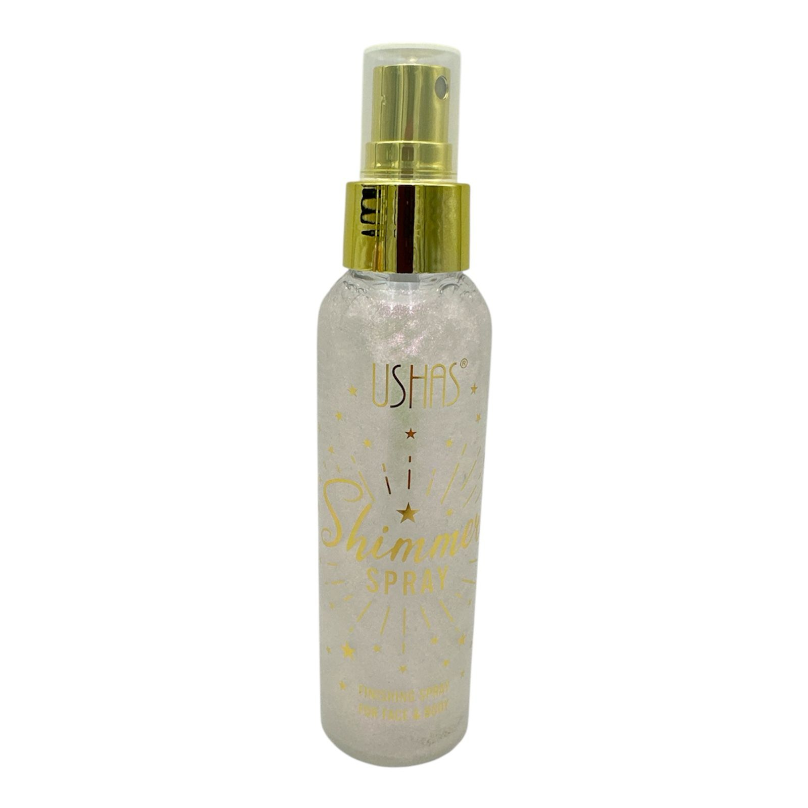 Spray iluminator cu particule stralucitoare Ushas Shimmer Spray 02