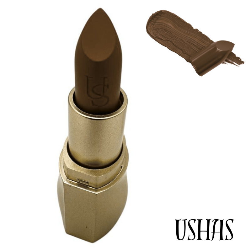Ushas Matte Lip Stick 6cm - Ruj Mat Long-Lasting pentru Buze Seducatoare, BaoBao 08- Rouge d'Andrinople