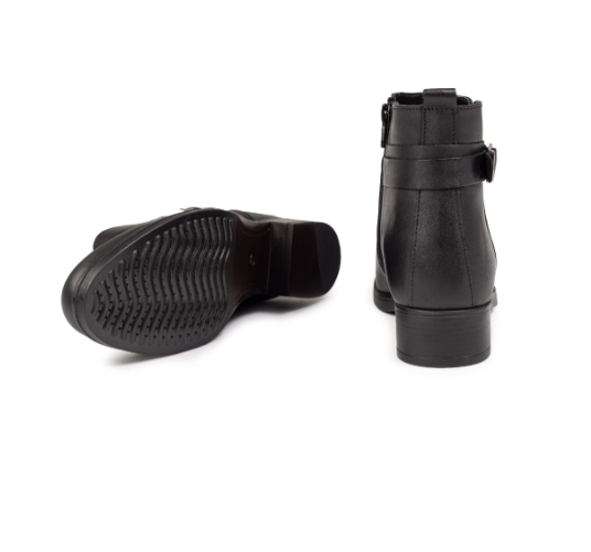 Botine  piele scurte toc jos [3]