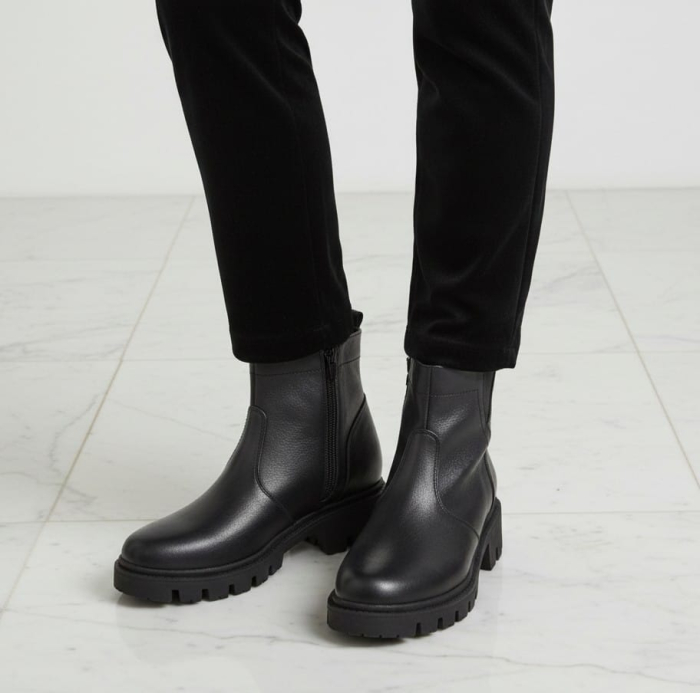 Botine  piele cu plarforma Aby [3]