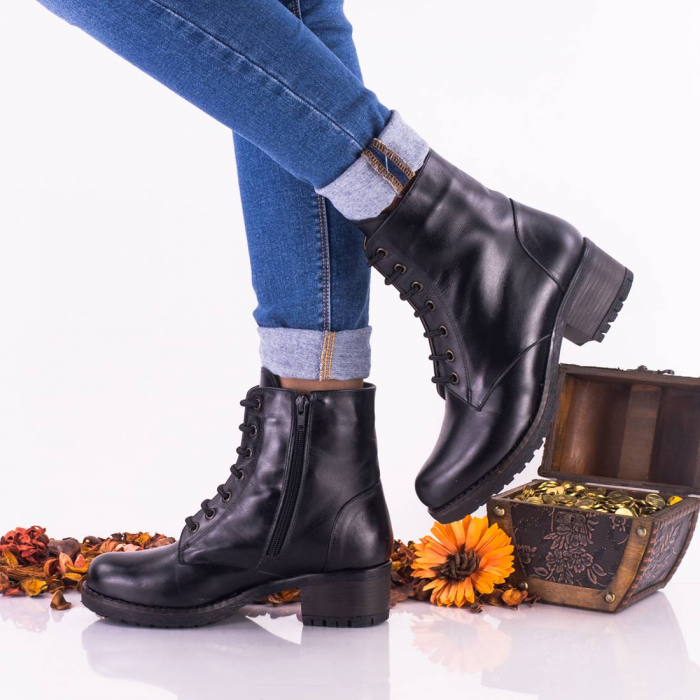 Ghete piele Ina siret+fermoar [3]