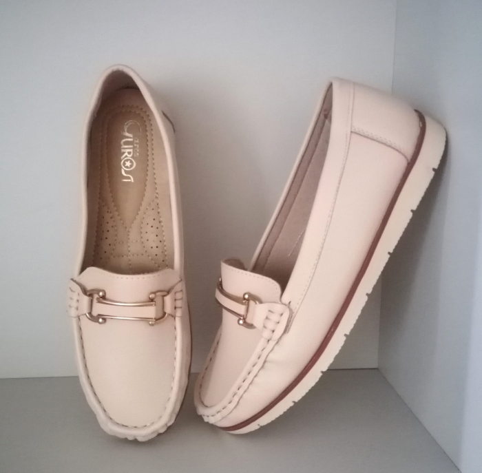 Mocasini  Aurora bej /negru [2]