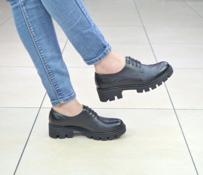 Pantofi casual din piele  cu siret Abiela [2]