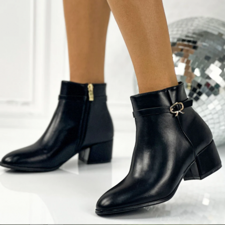 Botine si Ghete Dama - Botine cu toc gros Lina
