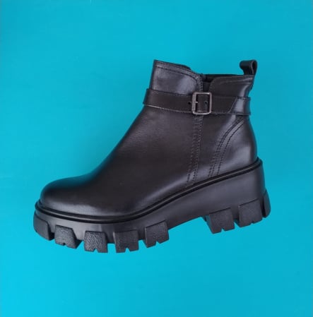 Botine si Ghete Dama - Botine  piele cu plarforma Oly