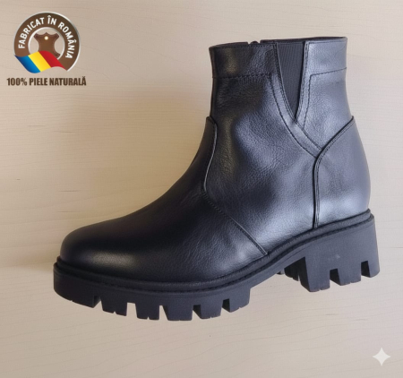 Botine si Ghete Dama - Botine  piele cu plarforma Aby