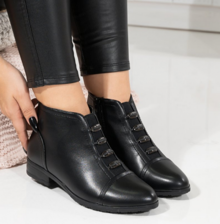 Botine si Ghete Dama - Botine cu  toc jos Sara