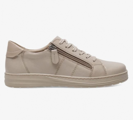Sport - Pantofi casual bej din piele Go Soft