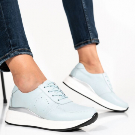 Sport - Pantofi casual piele  Angel Blue