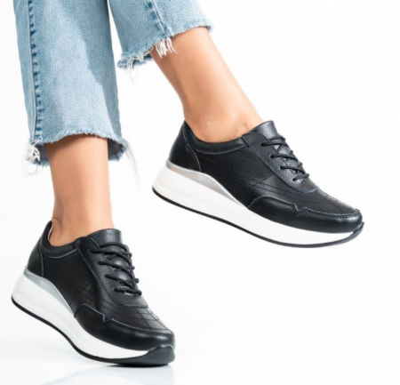 Pantofi casual piele  Angel Blue alb [3]