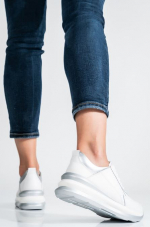 Pantofi casual piele alb Angel B [1]