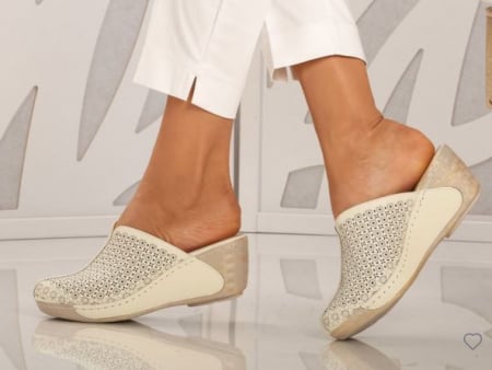 Femei - Saboti Platforma Bej