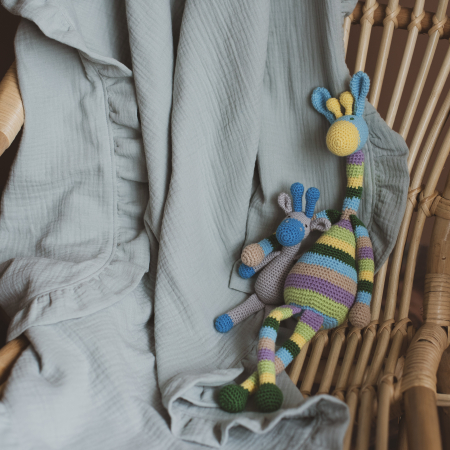 Jucarie crosetata - Girafa mini gri [1]