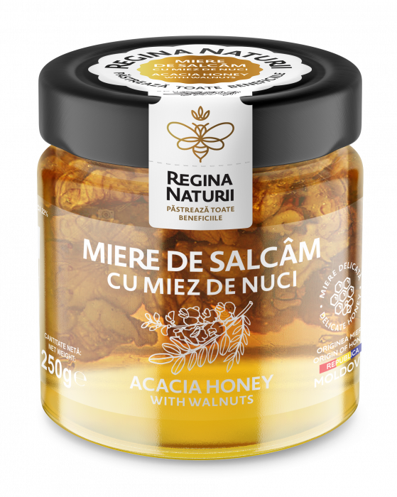 Miere de Salcâm cu Miez de Nuci 250g - Regina Naturii [1]