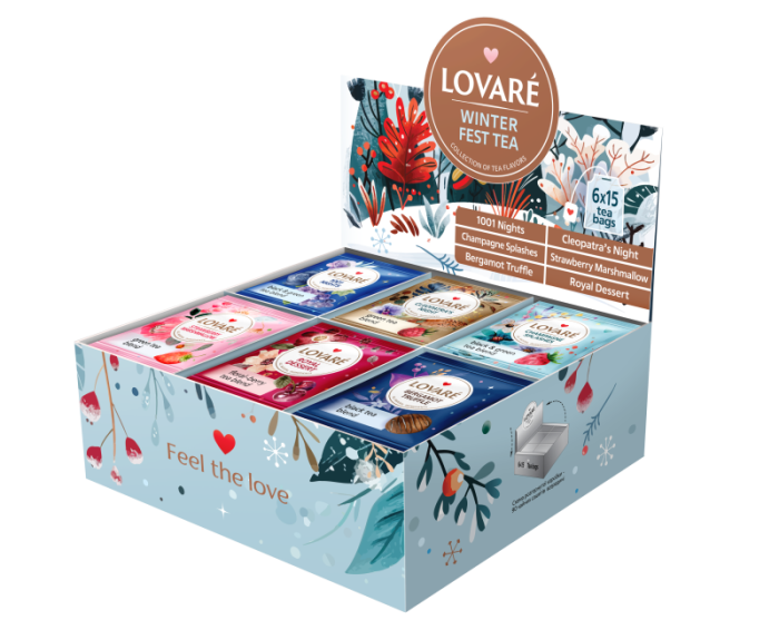 Set ceai: 6 arome x 15 pliculețe. Winter Fest Tea [2]