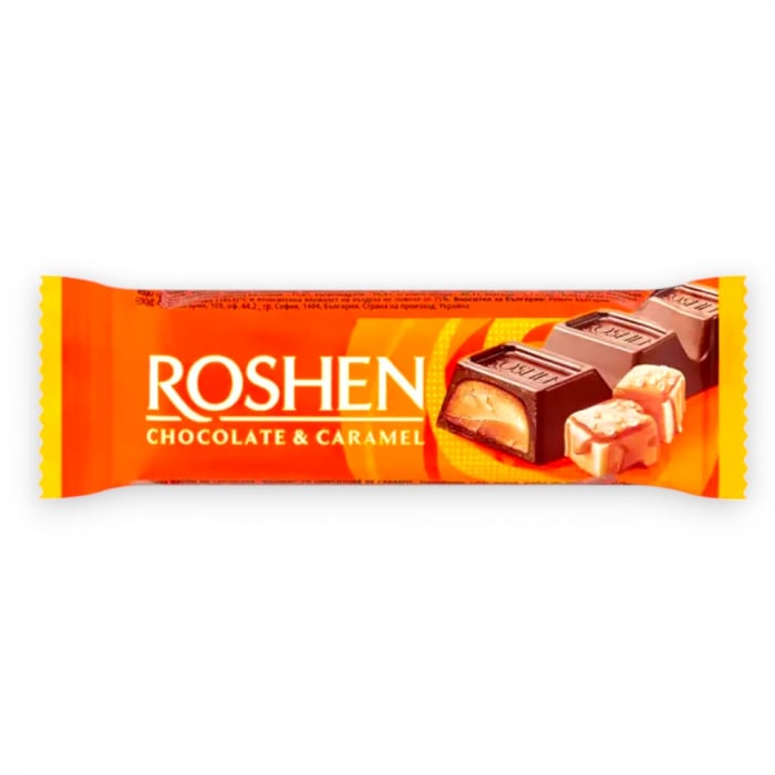 Baton de ciocolata ROSHEN, cu crema de caramel 30g [1]