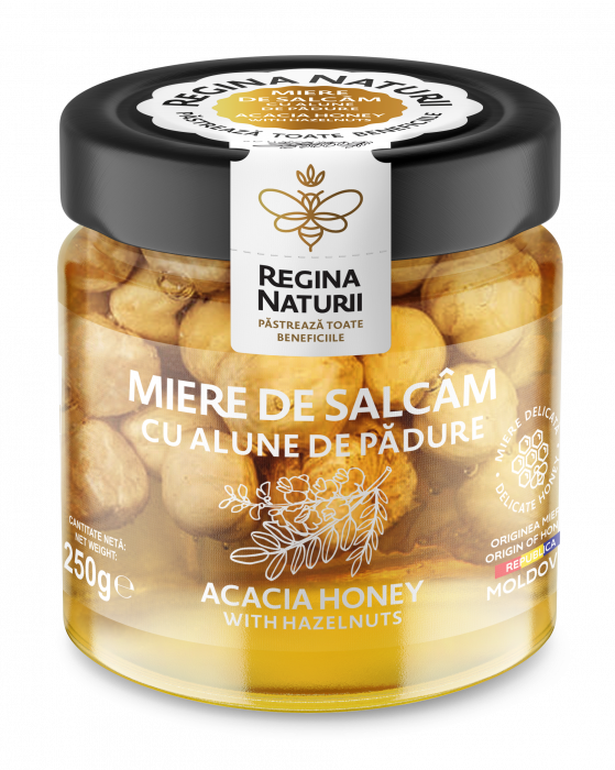 Miere de Salcâm cu Alune de Pădure 250g - Regina Naturii [1]