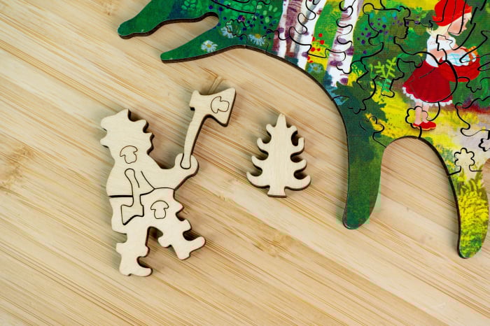 Puzzle din lemn A Visit to the Grandmother, 40 piese [4]