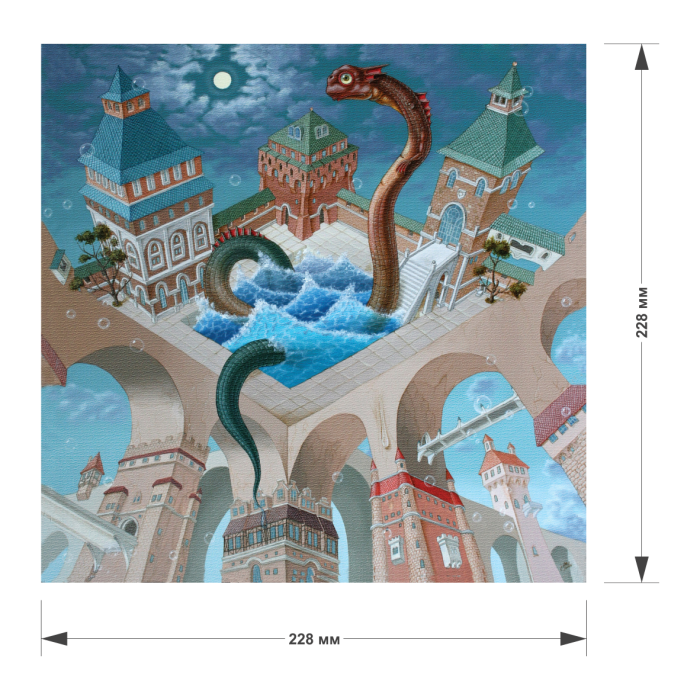 Puzzle din lemn Bathing Of The Colorful Dragon, 125 piese [3]