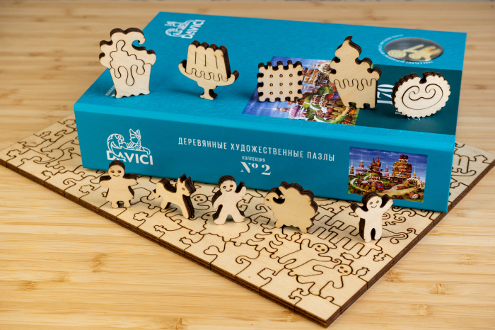 Puzzle din lemn Biscuit Slides, 170 piese [4]
