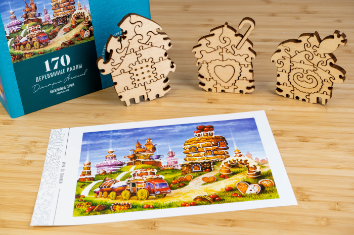 Puzzle din lemn Biscuit Slides, 170 piese [3]