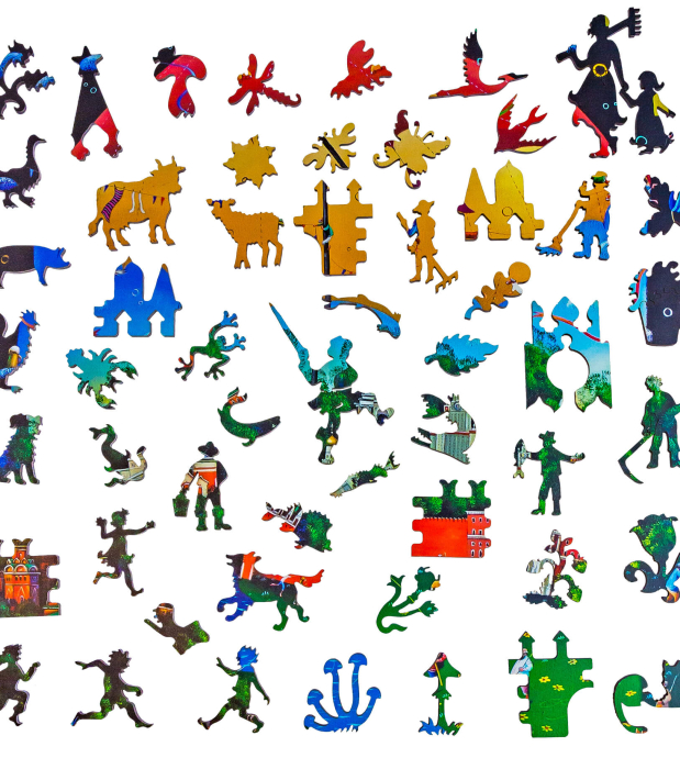 Puzzle din lemn Day And Night, 280 piese [2]