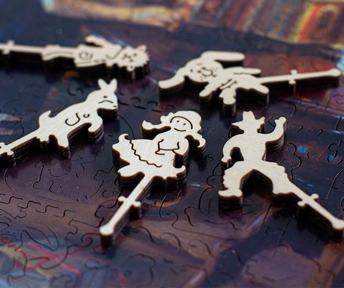 Puzzle din lemn Doll’s house, 240 piese [3]