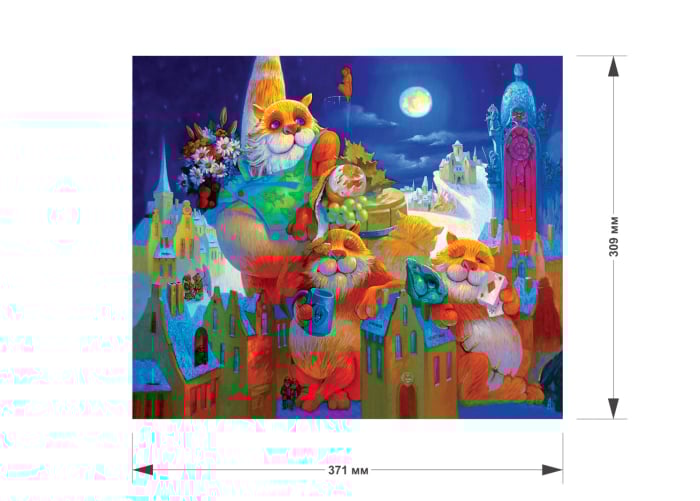 Puzzle din lemn Full Moon Feast, 195 piese [6]