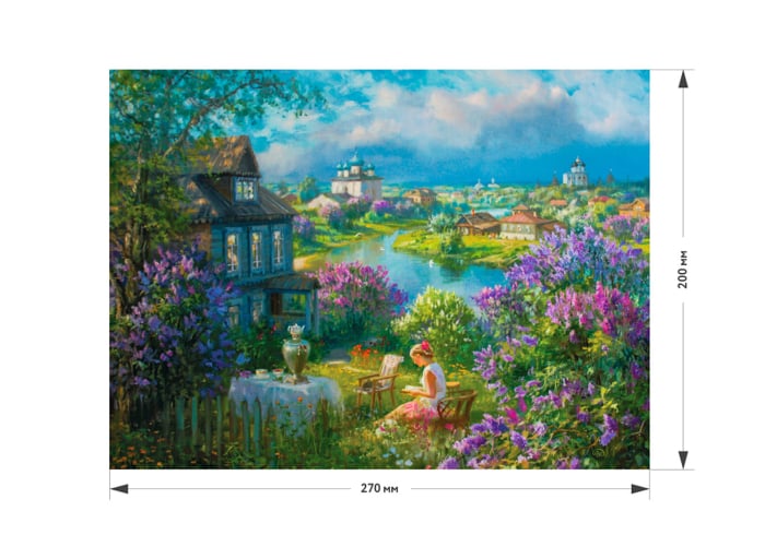 Puzzle din lemn House in lilac, 160 piese [7]