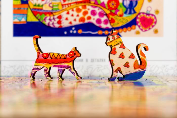 Puzzle din lemn Cat In The Pantry, 130 piese [4]