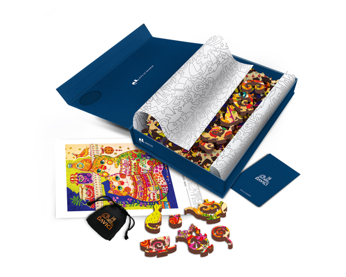 Puzzle din lemn Cat In The Pantry, 130 piese [2]