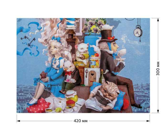 Puzzle din lemn Mad Tea Party, 350 piese [6]